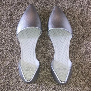 Native silver comfortable flats